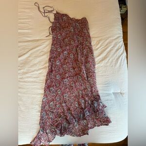 Asymmetric Red Dress